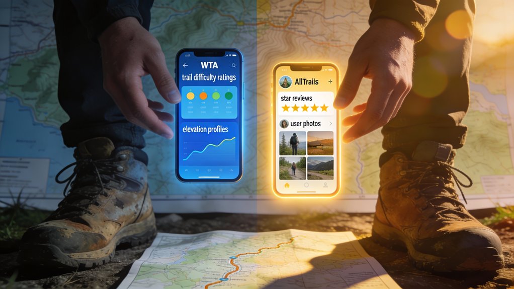 compare trails for hiking