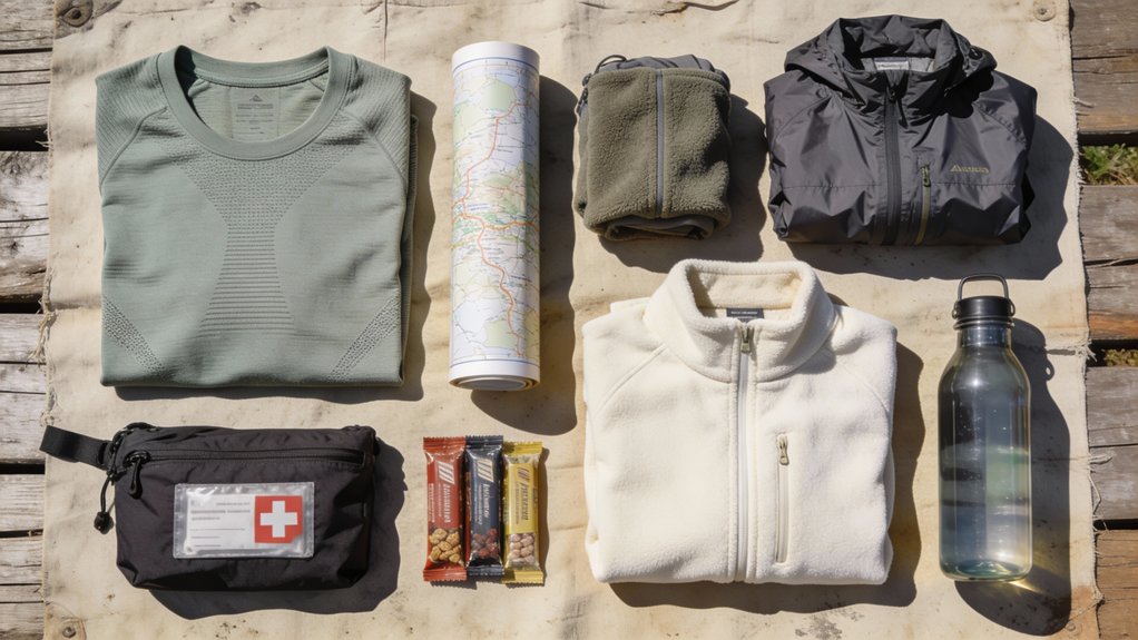 layered clothing for comfort